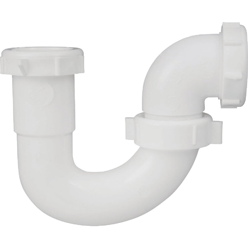 Do it Best 1-1/2 In. White Polypropylene Sink Trap with Reducer Washer