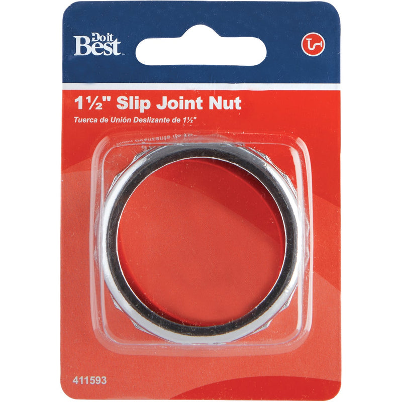 Do it Best 1-1/2 In. x 1-1/2 In. Die-Cast Slip Joint Nut and Washer