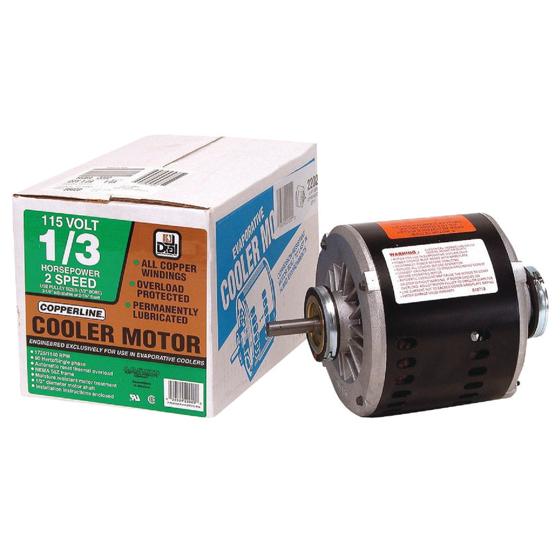 Dial 1/3 HP 2-Speed Residential Replacement Cooler Motor