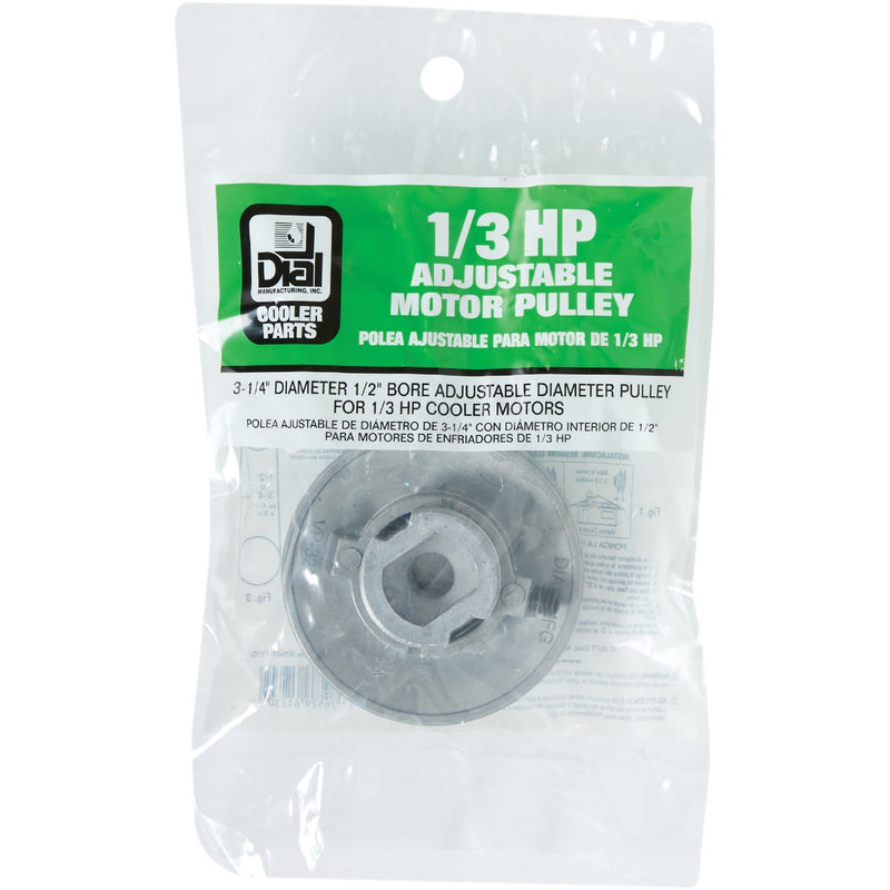 Dial 3-1/4 In. x 1/2 In. Variable Pulley for 1/3 HP Motor