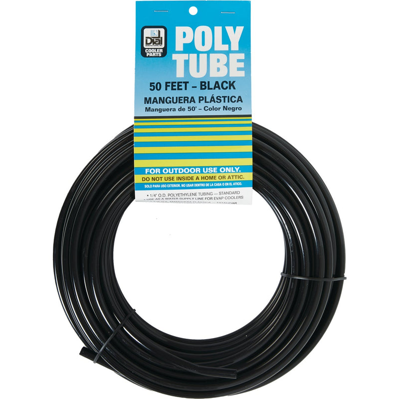 Dial 1/4 In. OD x 50 Ft. L Black Poly Tubing