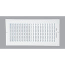 Home Impressions 15.75 In. x 7.76 In. White Steel Wall Register