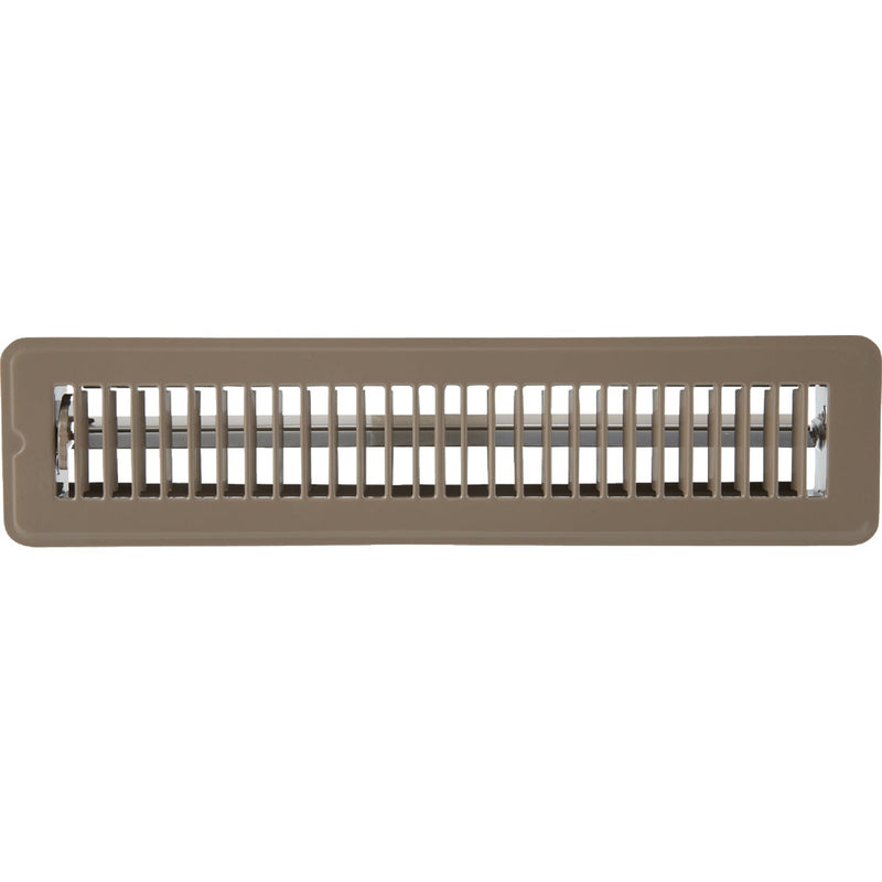 Home Impressions 2-1/4 In. x 14 In. Brown Steel Floor Register