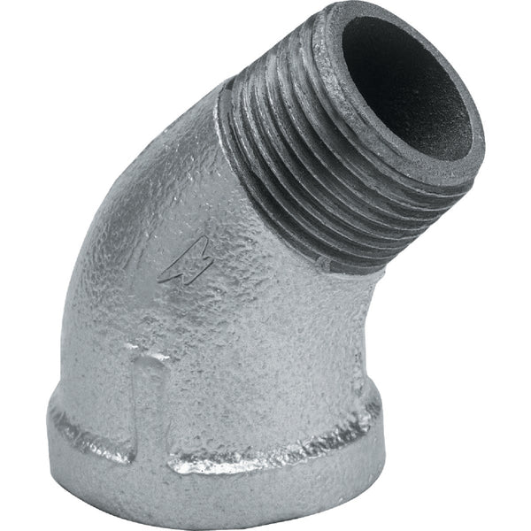 Anvil 1 In. 45 Deg. Street Galvanized Elbow (1/8 Bend)