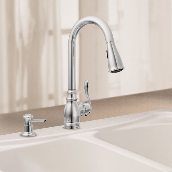 Moen Anabelle 1-Handle Lever Pull-Down Kitchen Faucet, Chrome