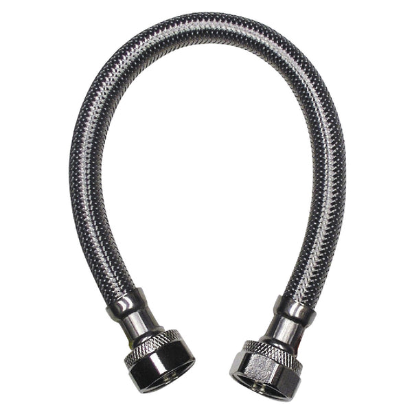 Do it Best 1/2 In. F X 1/2 In. F X 12 In. L. Braided Stainless Steel Faucet Supply Line