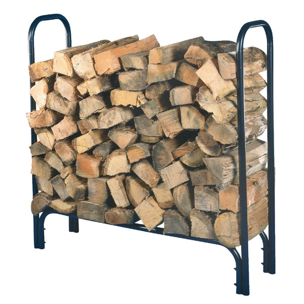 Home Impressions 4 Ft. Black Tubular Log Rack