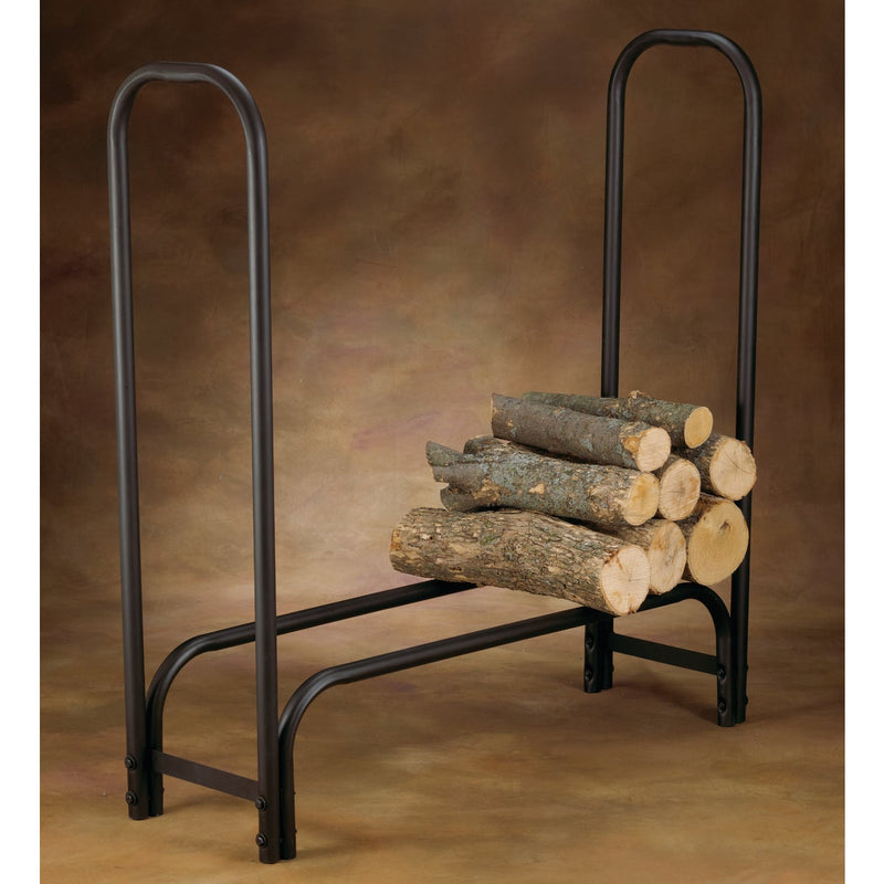 Home Impressions 4 Ft. Black Tubular Log Rack