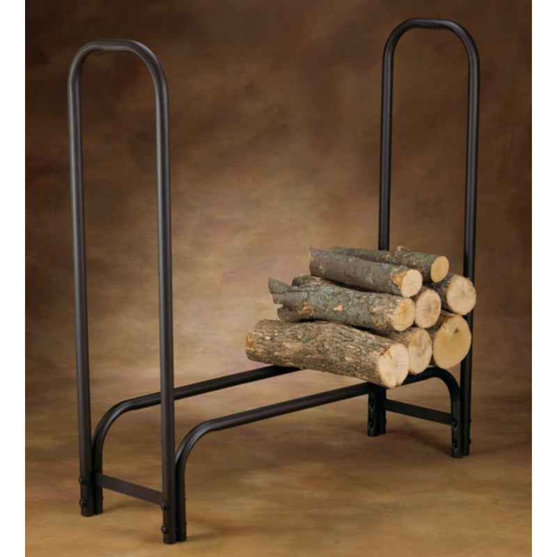 Home Impressions 4 Ft. Black Tubular Log Rack