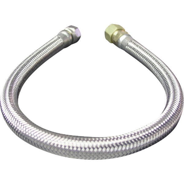 Do it Best 3/8 In. F X 3/8 In. OD X 12 In. L. Braided Stainless Steel Faucet Supply Line