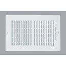 Home Impressions 11.77 In. x 7.76 In. White Steel Wall Register