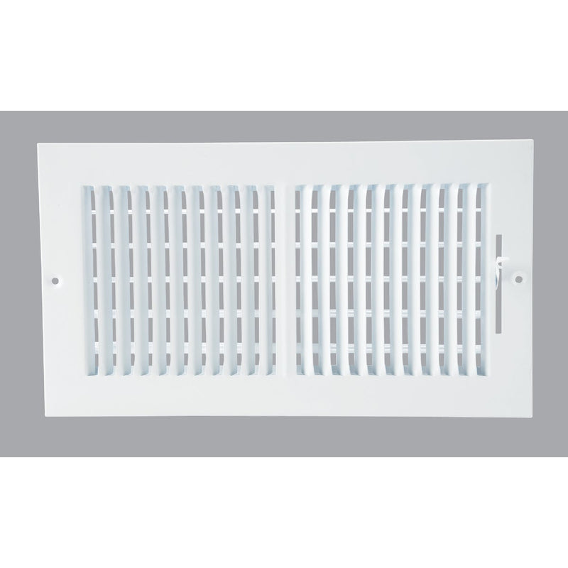 Home Impressions 13.78 In. x 7.76 In. White Steel Wall Register