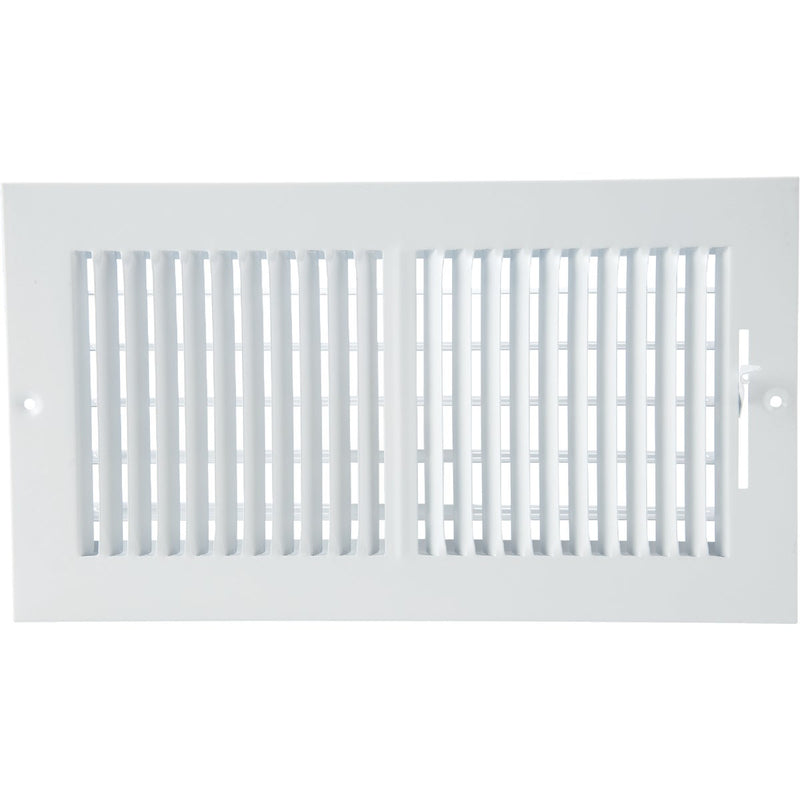 Home Impressions 13.78 In. x 7.76 In. White Steel Wall Register