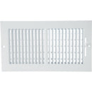 Home Impressions 13.78 In. x 7.76 In. White Steel Wall Register