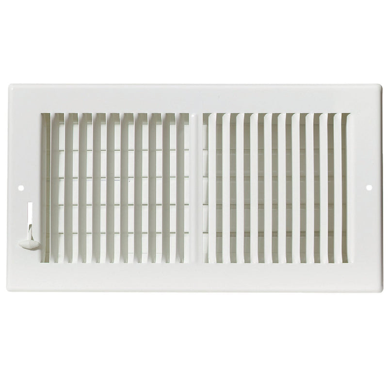 Home Impressions 13.78 In. x 7.76 In. White Steel Wall Register