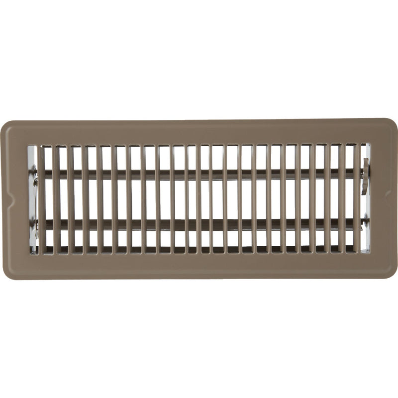 Home Impressions 2-1/4 In. x 12 In. Brown Steel Floor Register