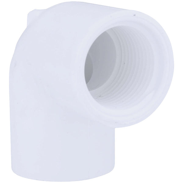 Charlotte Pipe 3/4 In. Female x Female Schedule 40 90 Deg. PVC Elbow (1/4 Bend)