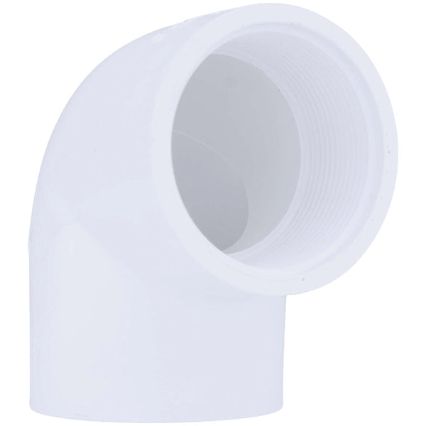 Charlotte Pipe 2 In. Slip x 2 In. Female Schedule 40 90 Deg. PVC Elbow (1/4 Bend)