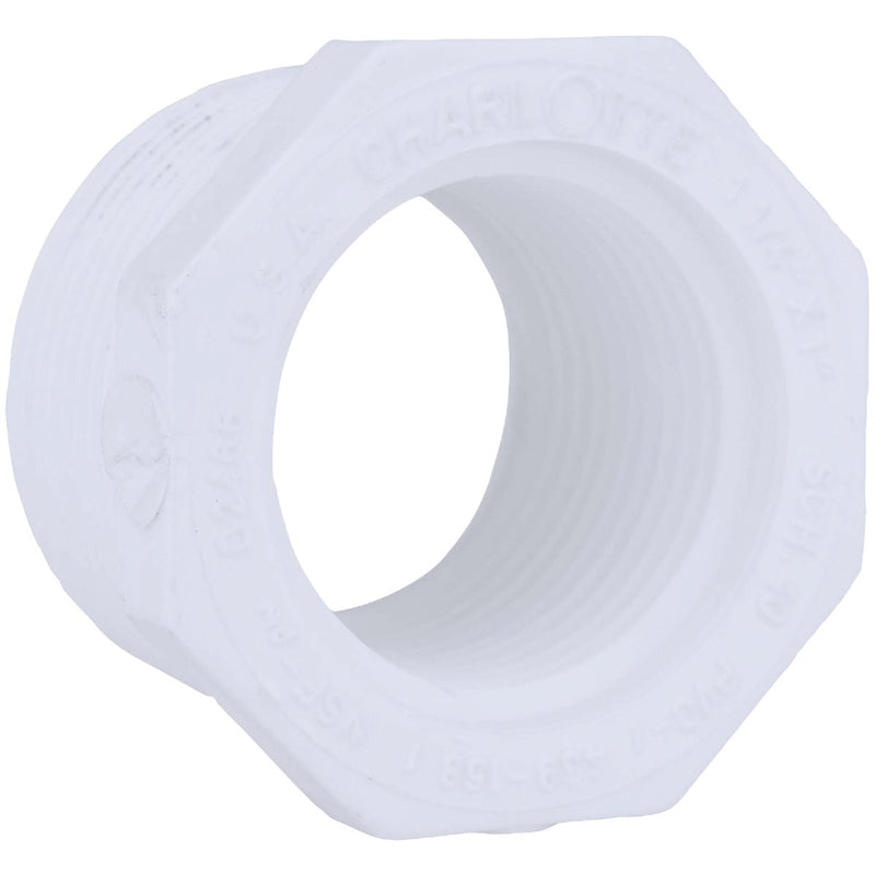 Charlotte Pipe 1-1/4 In. MPT x 1 In. FPT Schedule 40 PVC Bushing
