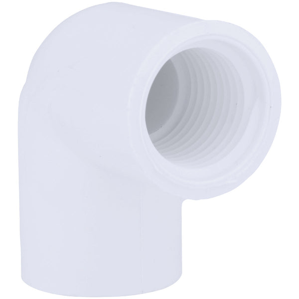 Charlotte Pipe 1/2 In. Female x Female Schedule 40 90 Deg. PVC Elbow (1/4 Bend)