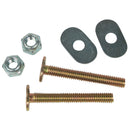 Do it Best 1/4 In. x 2-1/4 In. Brass Plated Steel Toilet Bolts (2 Pack)
