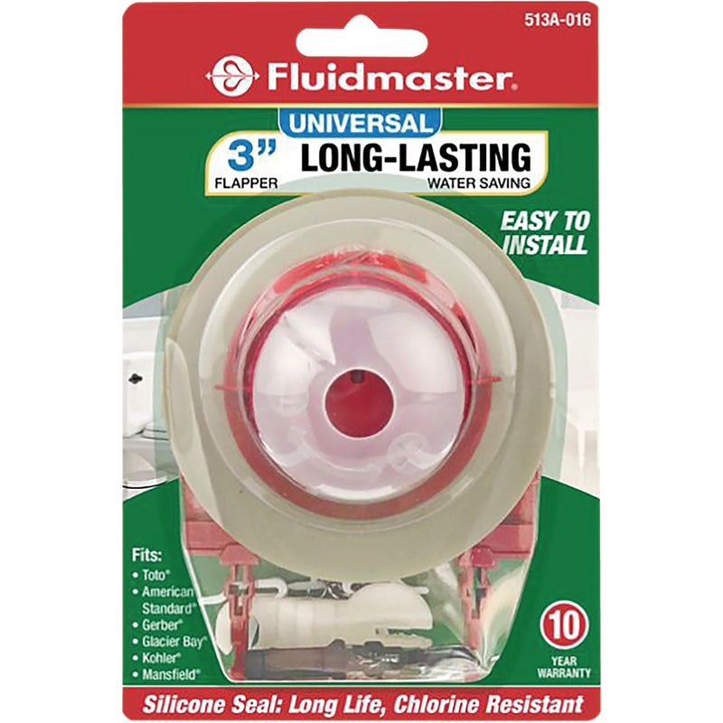 Fluidmaster 3 In. Universal Rubber Adjustable Flapper