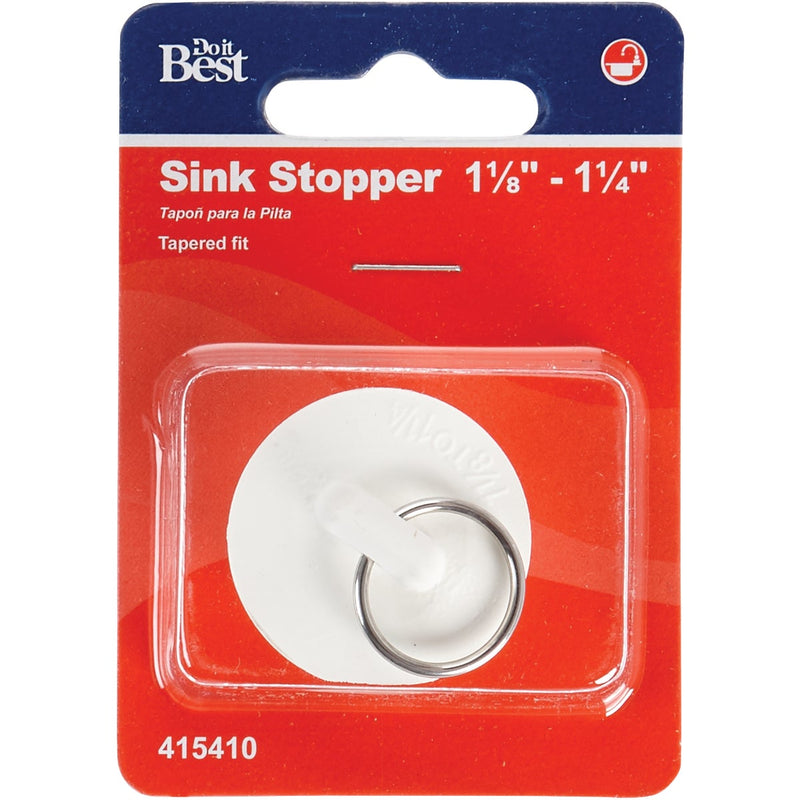 Do it Duo-Fit 1-1/8 In. to 1-1/4 In. White Sink Rubber Drain Stopper