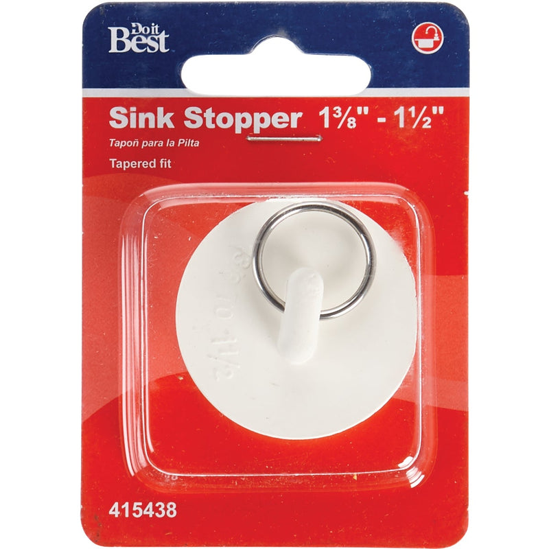 Do it Duo-Fit 1-3/8 In. to 1-1/2 In. White Sink Rubber Drain Stopper