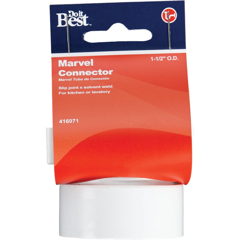 Do it Best 1-1/2 In. White PVC Marvel Connector