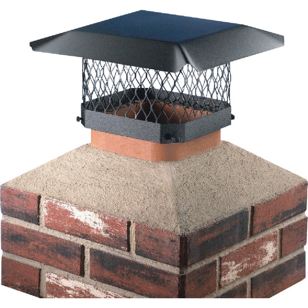 Shelter 9 In. x 13 In. Black Galvanized Steel Chimney Cap