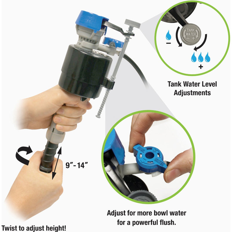 Fluidmaster PerforMAX 2 In. Universal Complete Toilet Repair Kit w/Install Tools