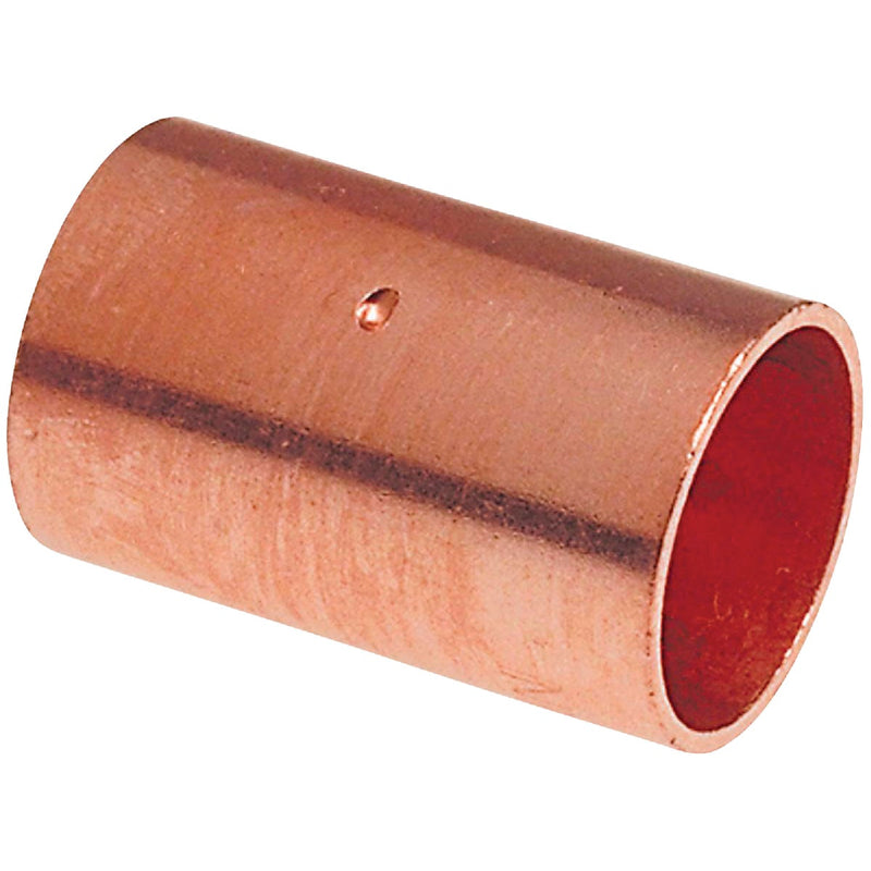 NIBCO 1/2 In. x 1/2 In. Copper Coupling with Stop