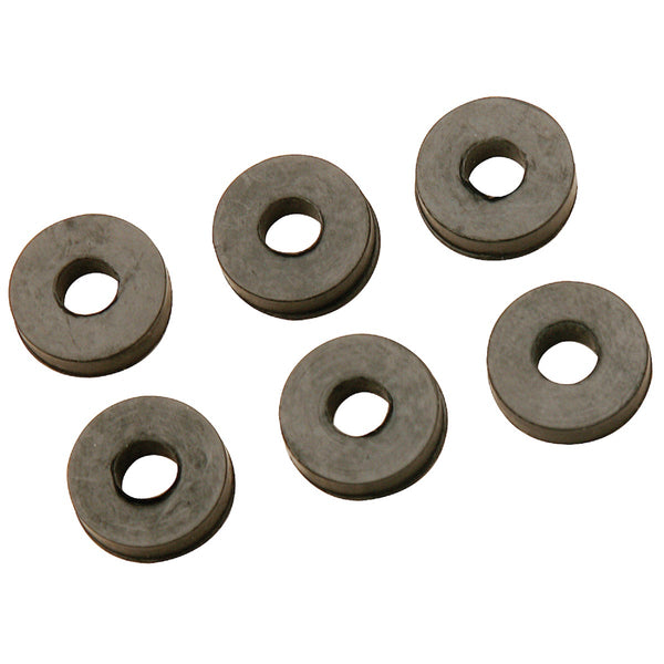 Do it Best 17/32 In. Black Flat Faucet Washer (6 Ct.)