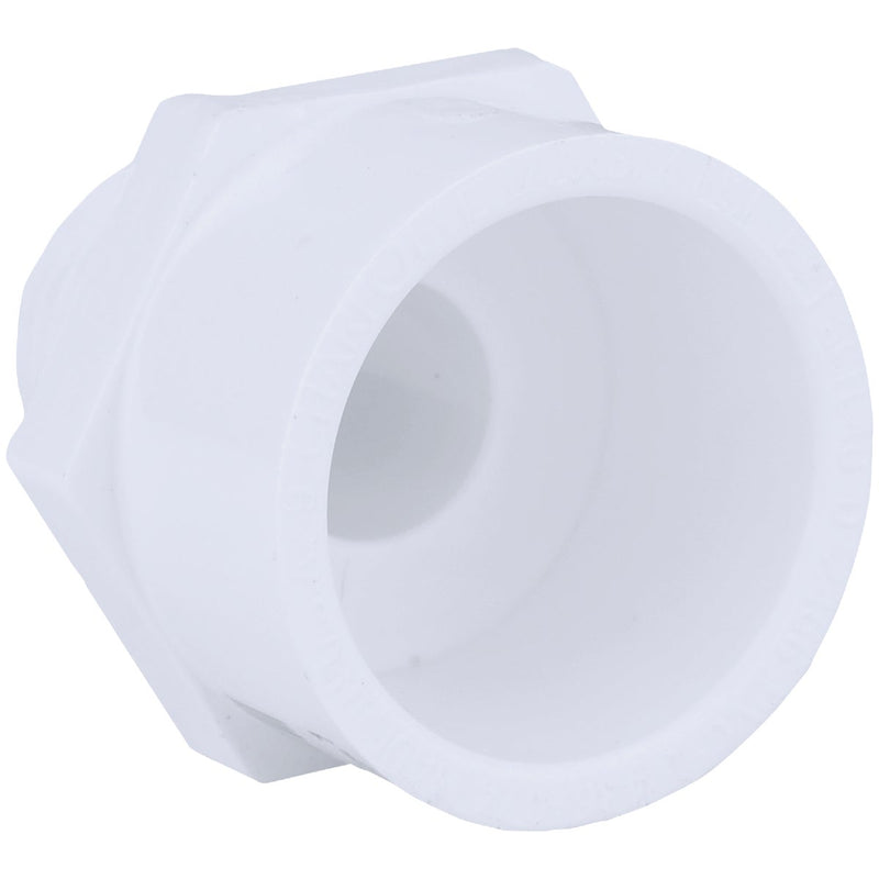 Charlotte Pipe 1-1/2 In. x 1-1/4 In. Schedule 40 Male PVC Adapter