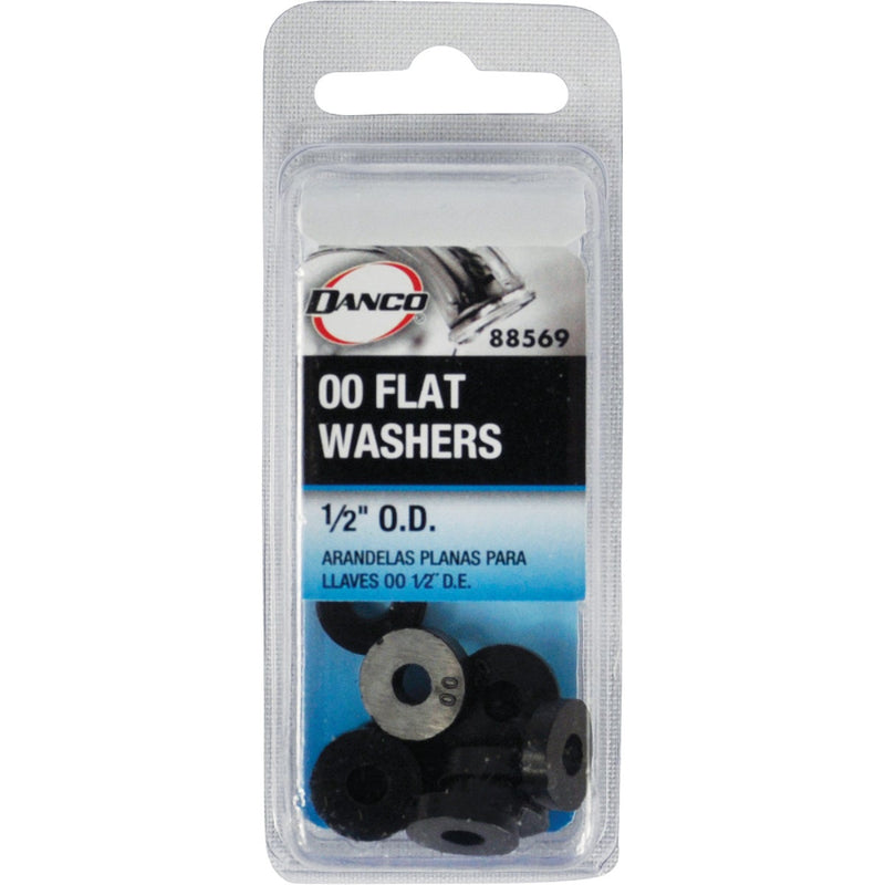 Danco 1/2 In. Black Flat Faucet Washer (10 Ct.)