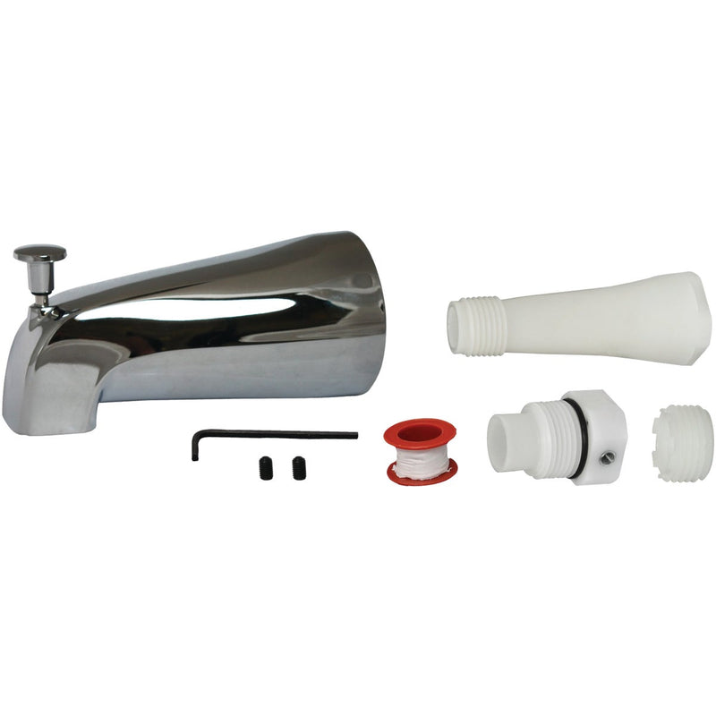 Do it Best Universal Fit Chrome Bathtub Spout with Diverter