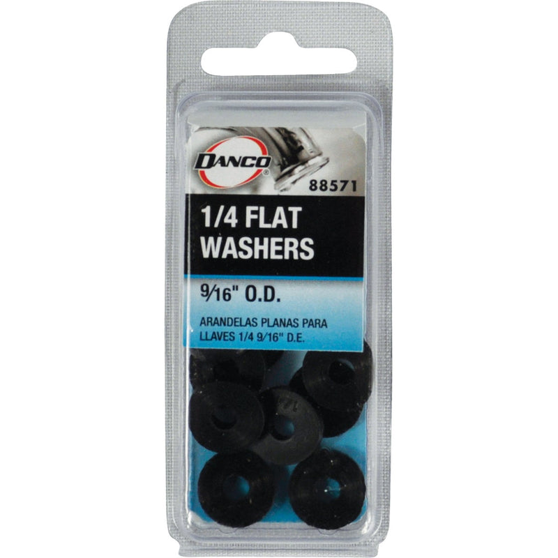 Danco 9/16 In. Black Flat Faucet Washer (10 Ct.)