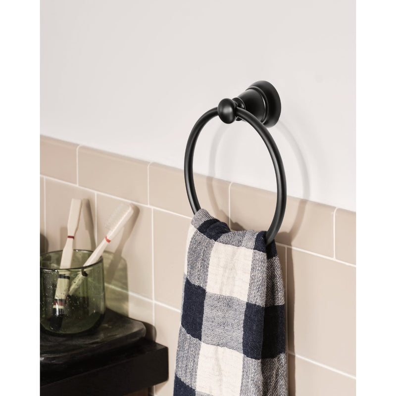 Moen Banbury 6 In. Towel Ring, Matte Black