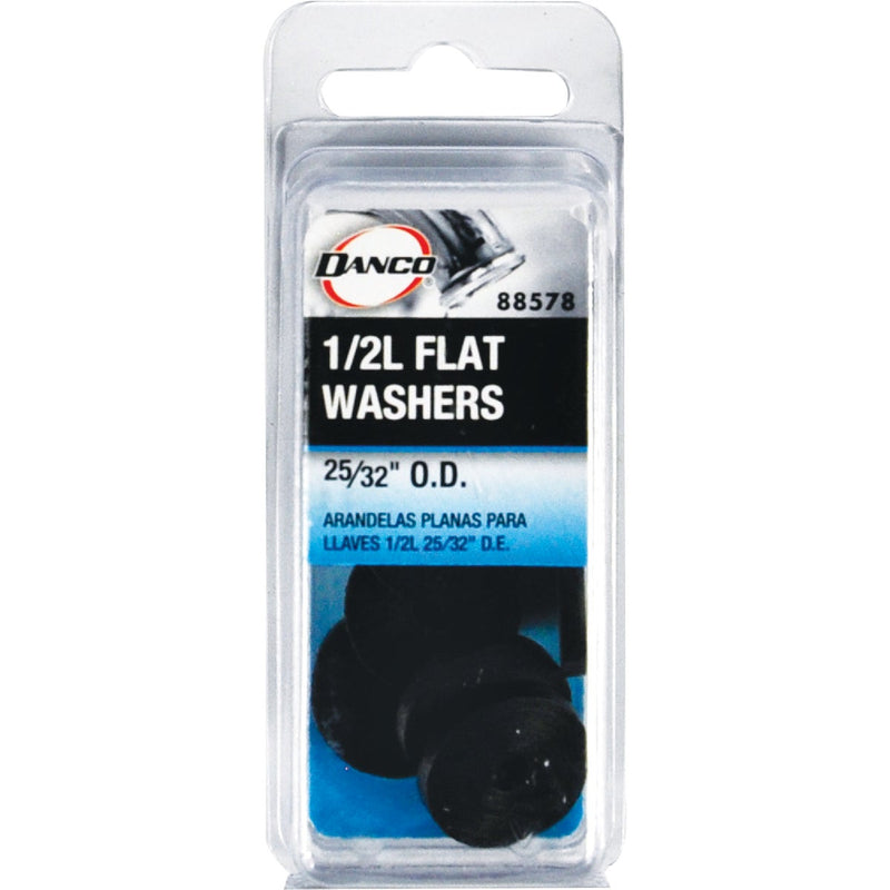 Danco 25/32 In. Black Flat Faucet Washer (10 Ct.)
