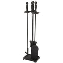 Home Impressions 4-Piece Cast Iron 28 In. H Fireplace Tool Set