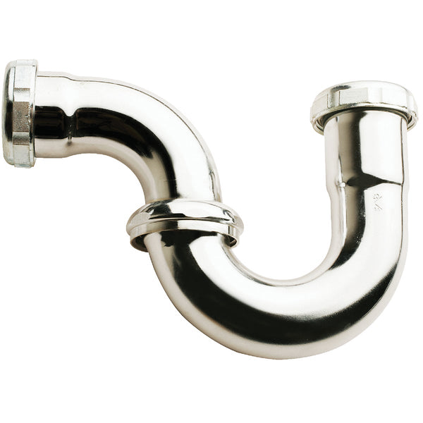 Keeney 1-1/4 In. x 1-1/4 In. Satin Nickel Sink Trap