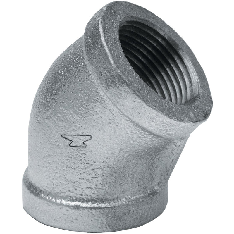 Anvil 3/8 In. 45 Deg. Galvanized Elbow (1/8 Bend)