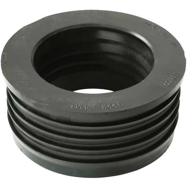 Fernco DWV 4 In. x 3 In. Sewer and Drain PVC Iron Pipe Hub Adapter