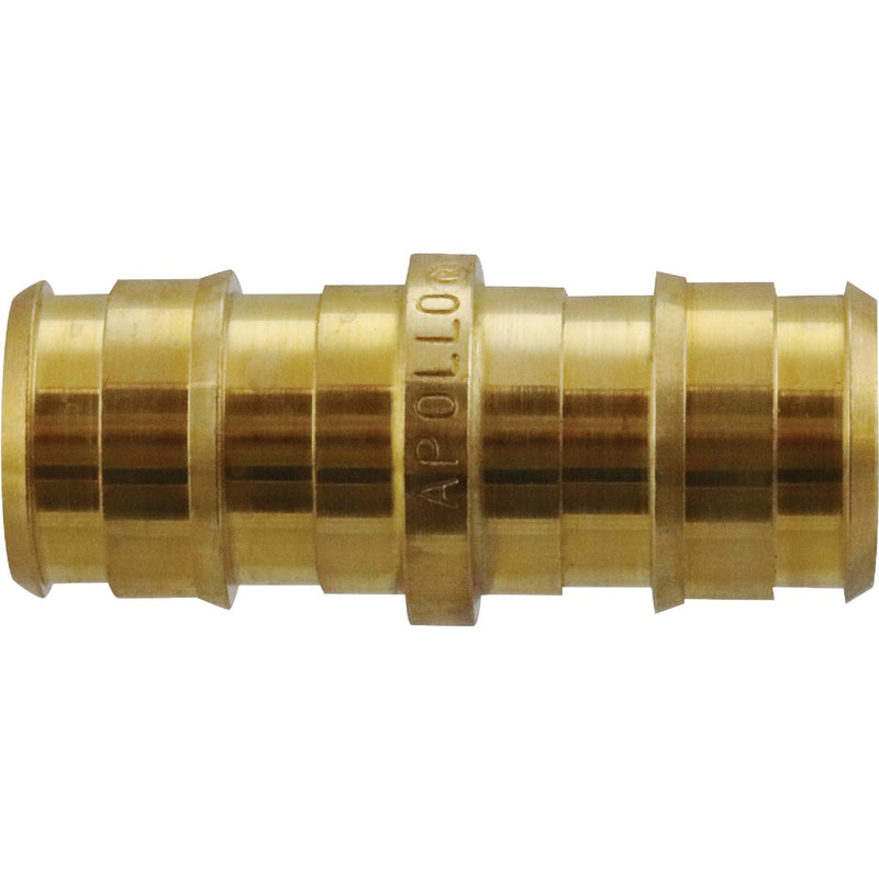 Apollo Retail 1/2 In. Barb x 1/2 In. Barb Brass PEX-A Coupling