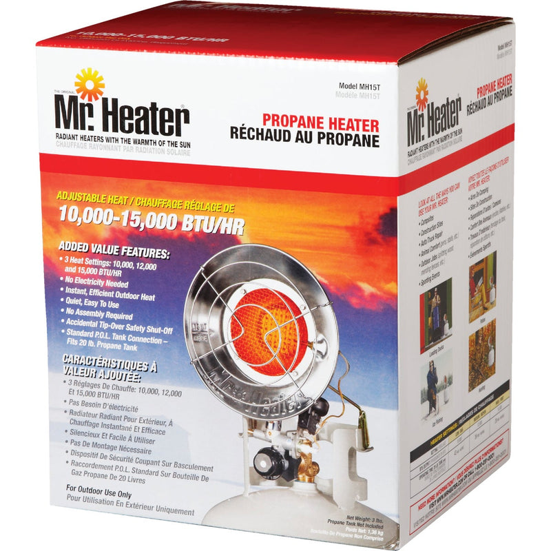 MR. HEATER 15,000 BTU Radiant Single Tank Top Propane Heater