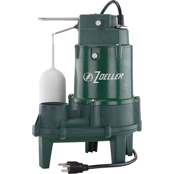 Zoeller 1/2 H.P. Pro 115V Cast Iron Sewage Ejector Pump