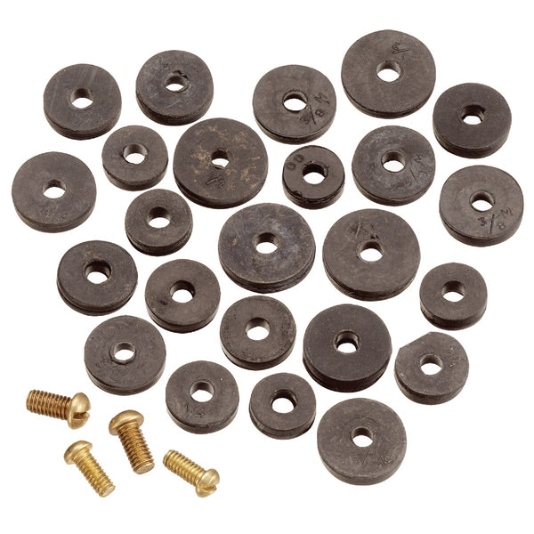 Do it Best Assorted Black Flat Faucet Washer (20 Ct.)