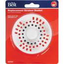 Do it 3-1/2 In. White Basket Strainer Stopper