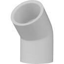 Charlotte Pipe 1 In. Slip x Slip Schedule 40 45 Deg. PVC Elbow (1/8 Bend)