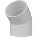 Charlotte Pipe 2 In. Slip x Slip Schedule 40 45 Deg. PVC Elbow (1/8 Bend)